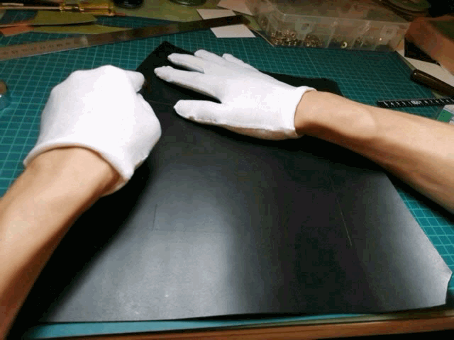 革の切り取り_革のトレーの作り方｜レザークラフト